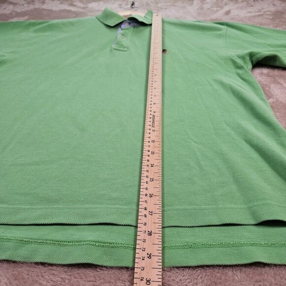 VTG Tommy Hilfiger Polo Green Vintage Embroidered Logo Short Sleeve Mens Size XL - Picture 4 of 10